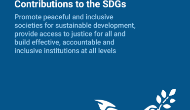 Policy Brief - SDG 16 - Peace, justice and strong institutions